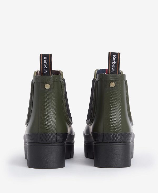 Barbour Halton Ankle Wellingtons Olivengrøn | BABO89948