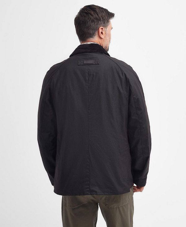 Barbour Halton Waxed Jacket Brune | BABO87202