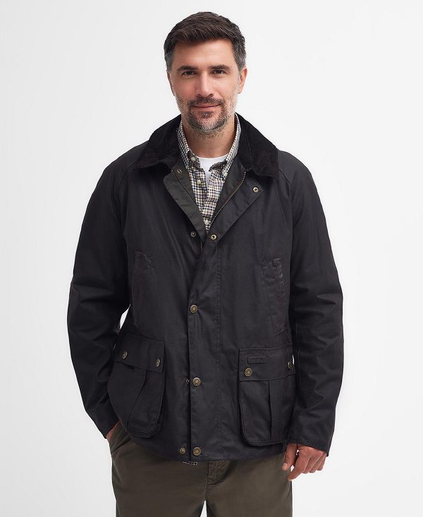 Barbour Halton Waxed Jacket Brune | BABO87202