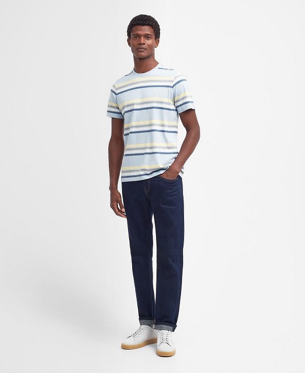 Barbour Hamstead Striped T-shirt Hvide | BABO88378