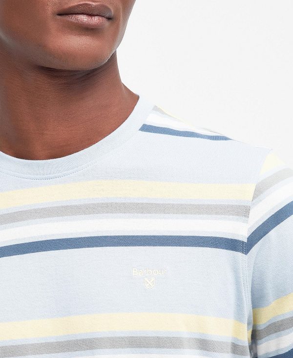 Barbour Hamstead Striped T-shirt Hvide | BABO88378