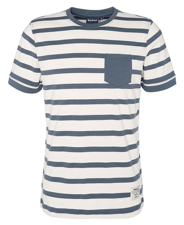 Barbour Handale Striped T-shirt Blå | BABO88360