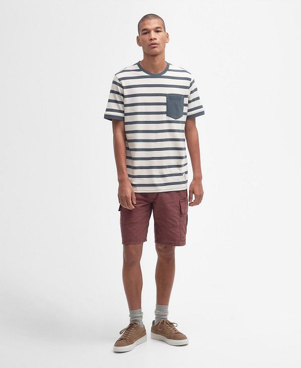 Barbour Handale Striped T-shirt Blå | BABO88360