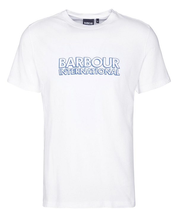 Barbour Hardy Graphic T-shirt Hvide | BABO88335