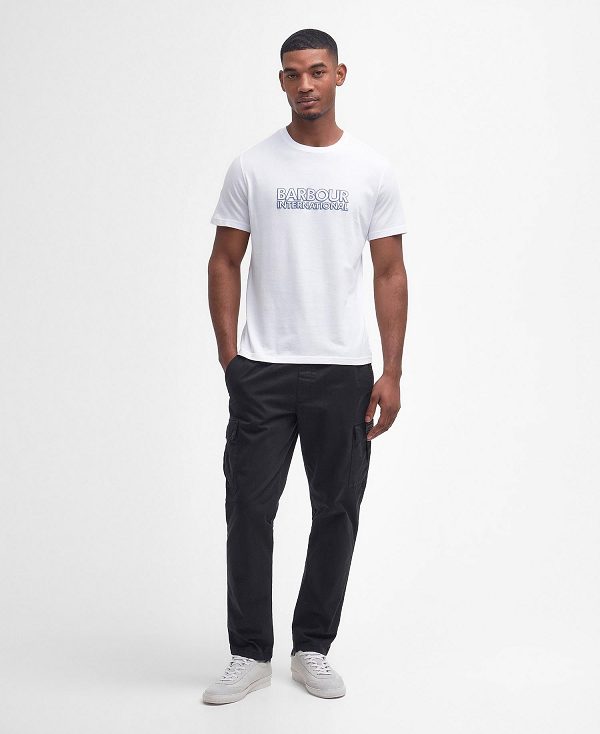 Barbour Hardy Graphic T-shirt Hvide | BABO88335