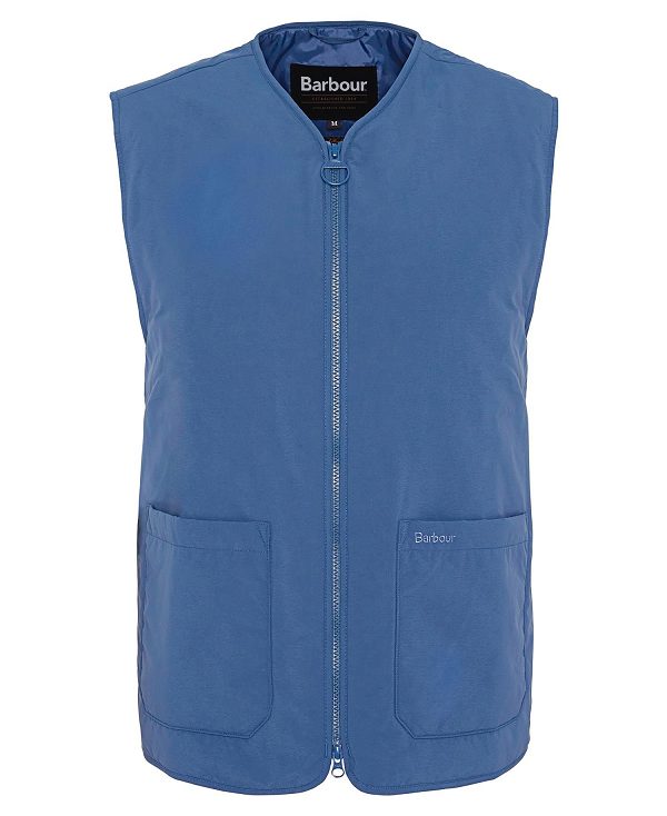 Barbour Harpen Padded Gilet Blå | BABO87559