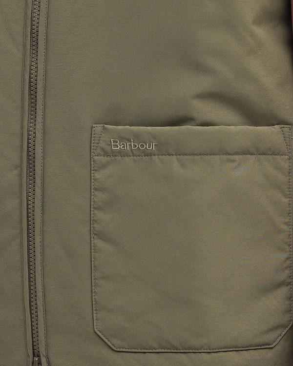 Barbour Harpen Padded Gilet Olivengrøn | BABO87561