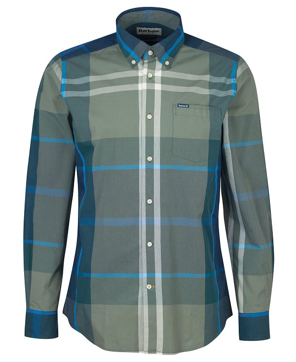 Barbour Harris Tailored Long-sleeved Shirt Blå | BABO87616