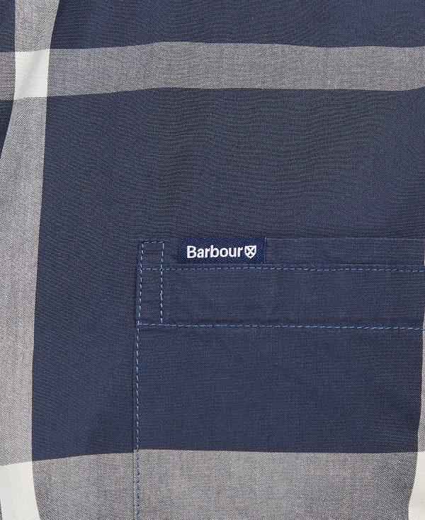 Barbour Harris Tailored Long-sleeved Shirt Mørkeblå | BABO87627