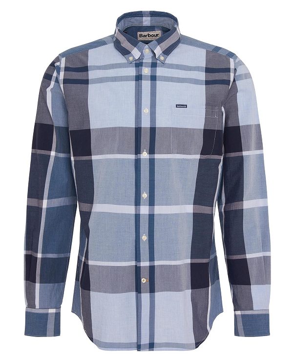 Barbour Harris Tailored Long-sleeved Shirt Blå | BABO87717