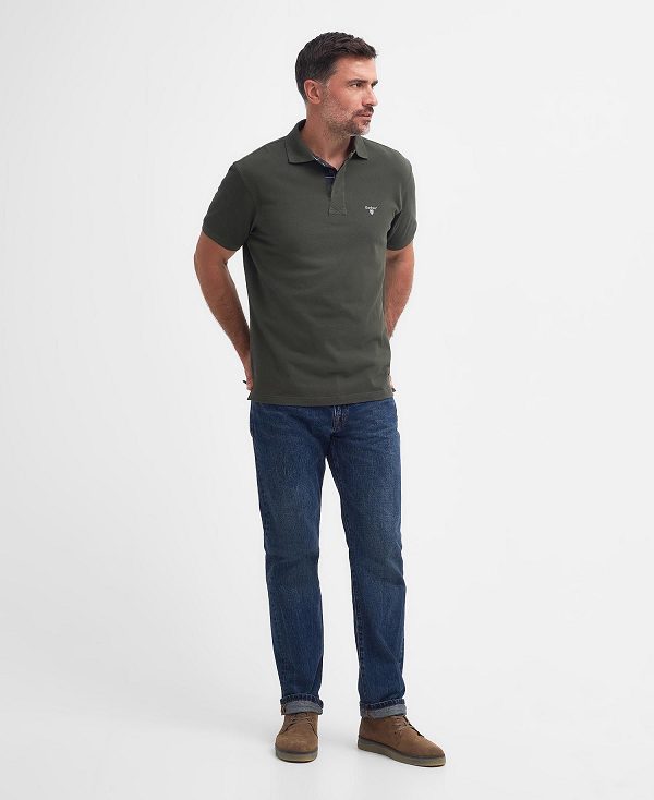 Barbour Hart Polo Shirt Mørkeolivengrøn | BABO88111