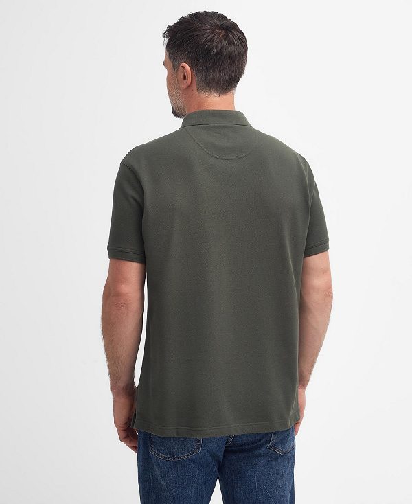 Barbour Hart Polo Shirt Mørkeolivengrøn | BABO88111