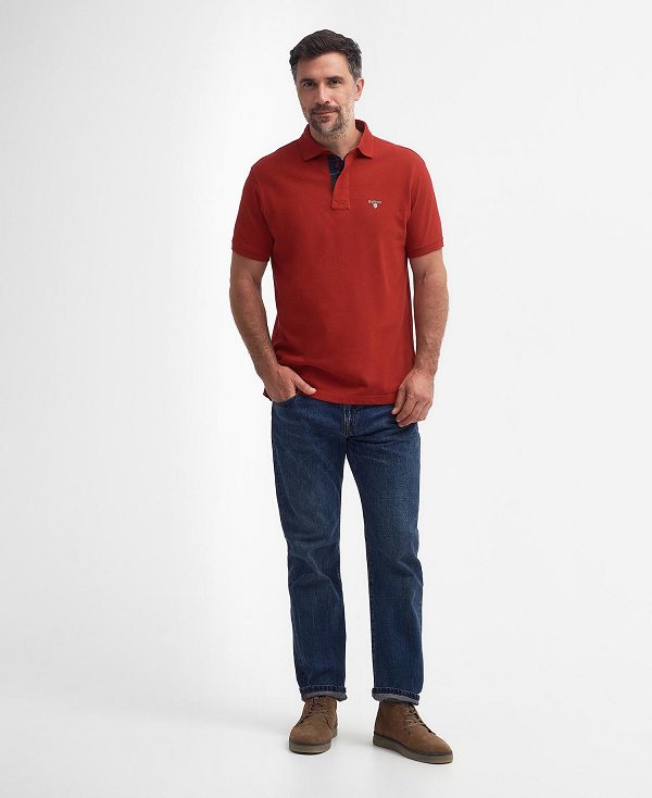 Barbour Hart Polo Shirt Rød | BABO88146