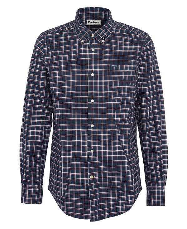 Barbour Harthorpe Tailored Shirt Mørkeblå | BABO87671