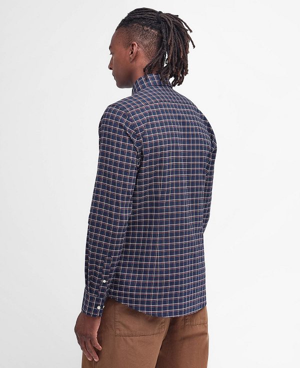 Barbour Harthorpe Tailored Shirt Mørkeblå | BABO87671