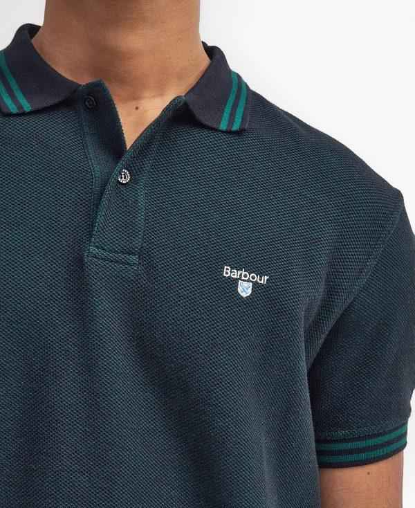 Barbour Haverton Short-sleeved Polo Shirt Sort | BABO88239