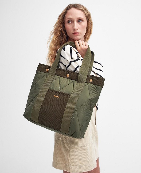 Barbour Healy Quilted Tote Bag Mørkeblå | BABO89985