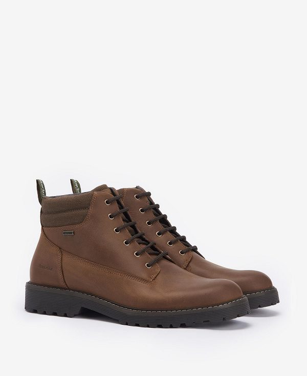 Barbour Hector Derby Boots Brune | BABO88870