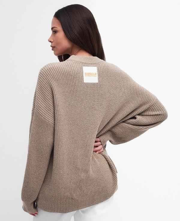 Barbour Henlow Crew Neck Jumper Beige | BABO89679