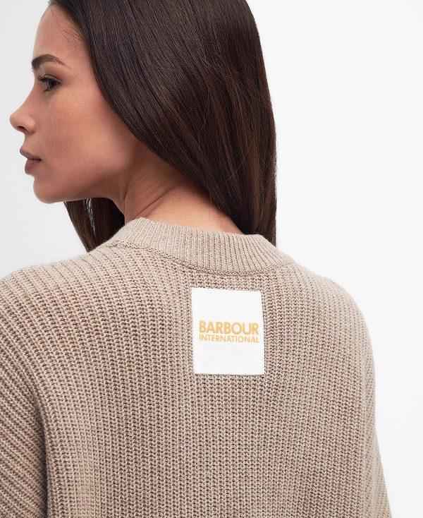 Barbour Henlow Crew Neck Jumper Beige | BABO89679