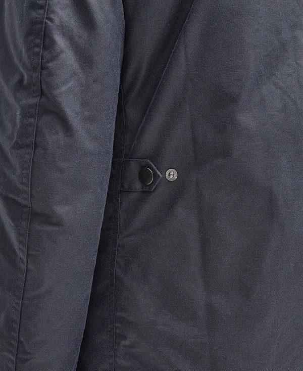 Barbour Hereford Wax Jacket Mørkeblå | BABO87283