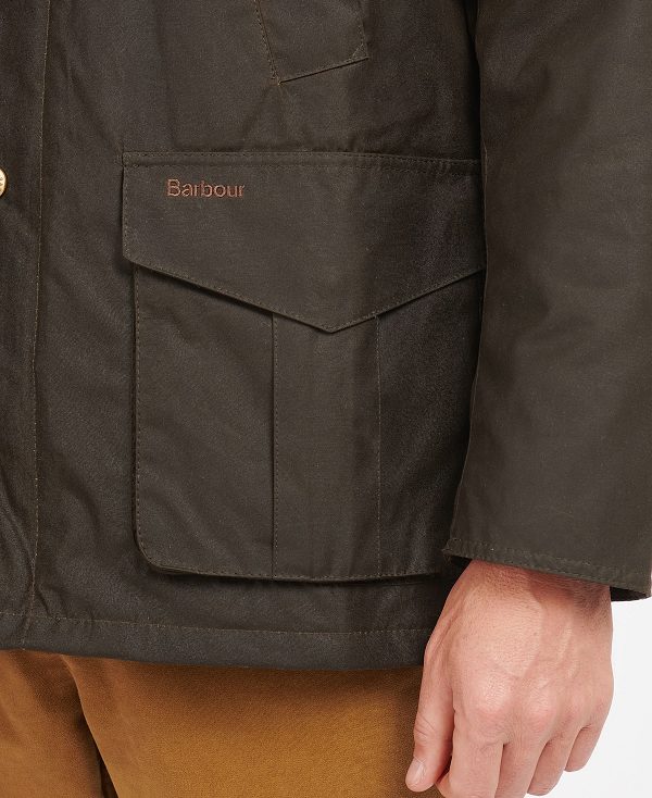 Barbour Hereford Wax Jacket Olivengrøn | BABO87264