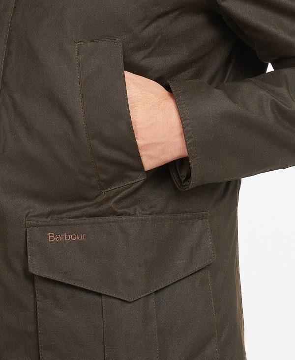 Barbour Hereford Wax Jacket Olivengrøn | BABO87264