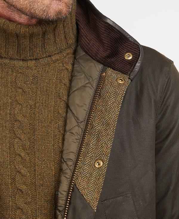 Barbour Hereford Wax Jacket Olivengrøn | BABO87264