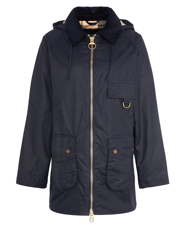 Barbour Highclere Wax Jacket Mørkeblå | BABO89200