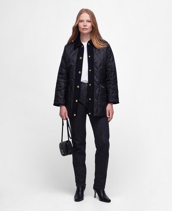 Barbour Highcliffe Quilted Jacket Sort | BABO89291