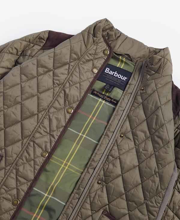 Barbour Highfield Quilted Jacket Khaki | BABO89337