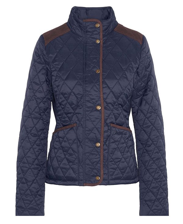 Barbour Highfield Quilted Jacket Mørkeblå | BABO89338