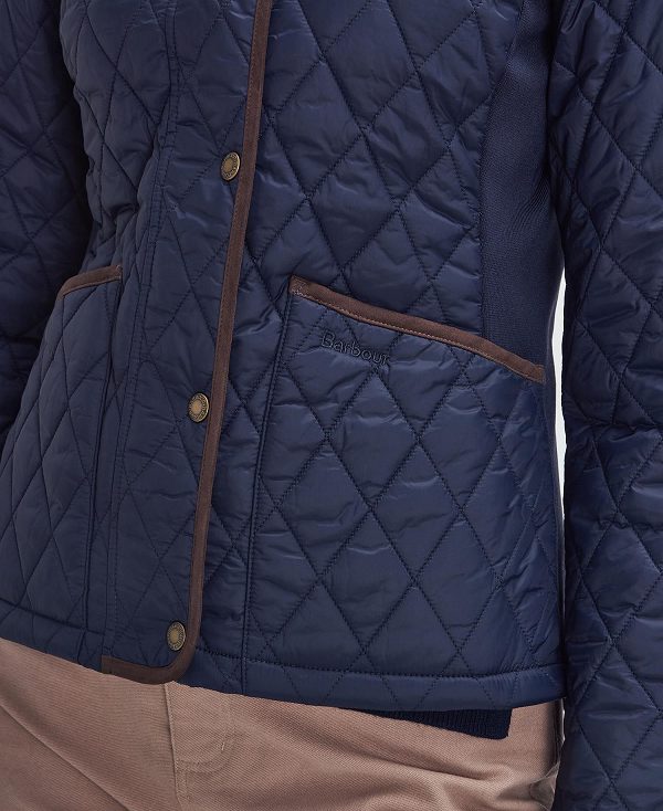 Barbour Highfield Quilted Jacket Mørkeblå | BABO89338