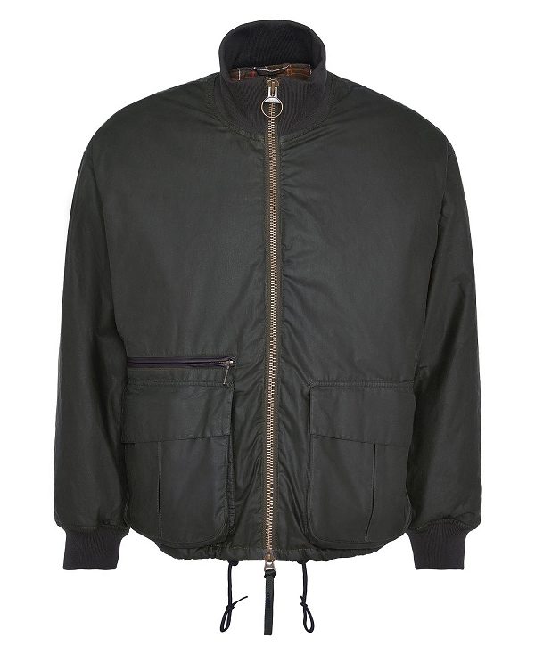 Barbour Highfield Waxed Jacket Olivengrøn | BABO87272