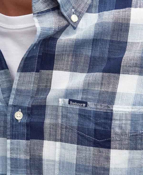 Barbour Hillroad Tailored Long-sleeved Shirt Mørkeblå | BABO87694