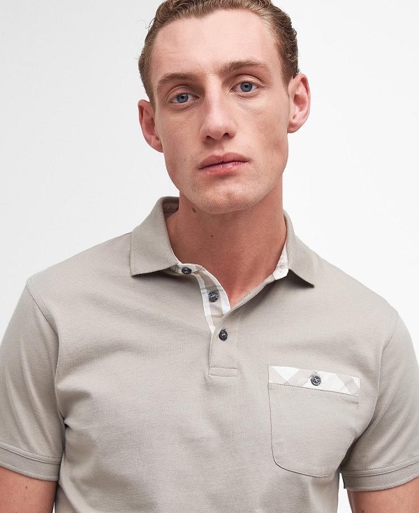 Barbour Hirstly Short-sleeved Polo Shirt Grå | BABO88190