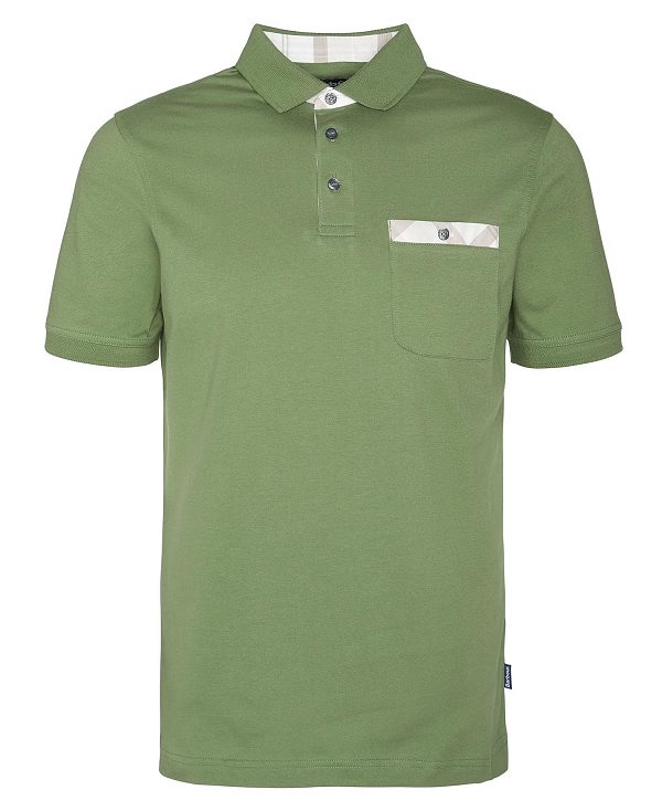 Barbour Hirstly Short-sleeved Polo Shirt Grøn | BABO88191