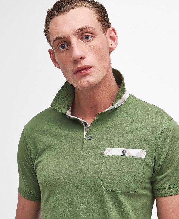 Barbour Hirstly Short-sleeved Polo Shirt Grøn | BABO88191