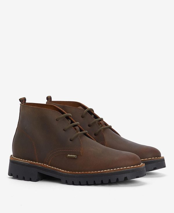 Barbour Hobart Chukka Boots Brune | BABO88871