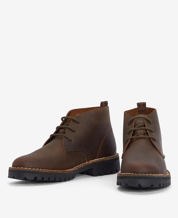 Barbour Hobart Chukka Boots Brune | BABO88871