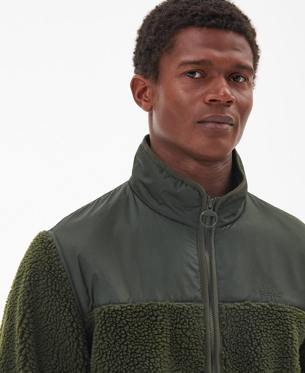 Barbour Hobson Fleece Jacket Grøn | BABO88705