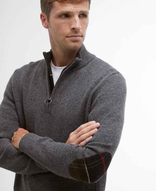 Barbour Holden Half Zip Jumper Mørkeblå | BABO88524