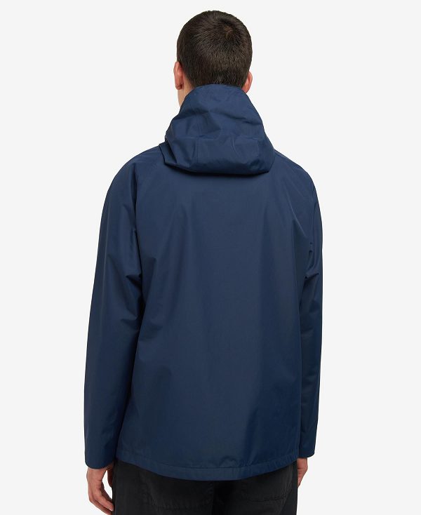 Barbour Hooded Domus Waterproof Jacket Mørkeblå | BABO87403