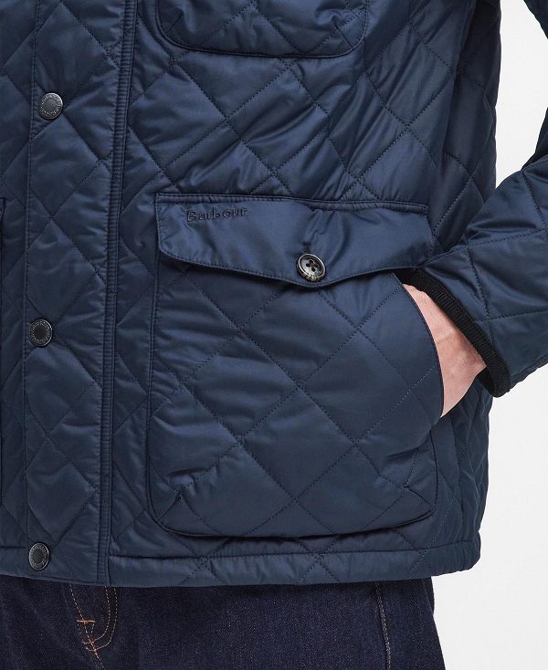 Barbour Hornby Quilted Jacket Mørkeblå | BABO87384