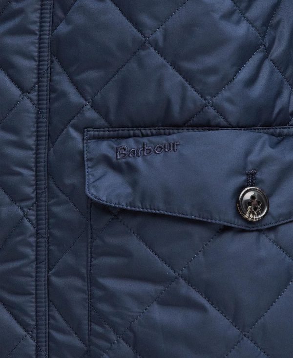 Barbour Hornby Quilted Jacket Mørkeblå | BABO87384