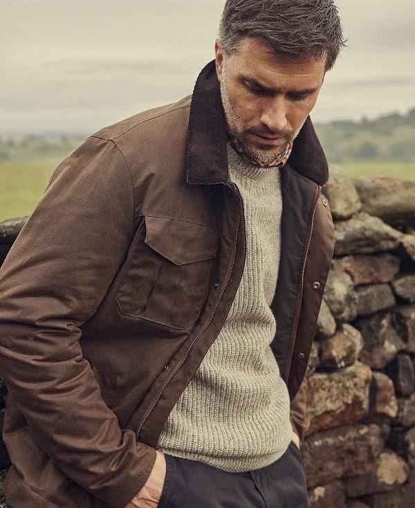 Barbour Horseford Crew Neck Jumper Beige | BABO88576