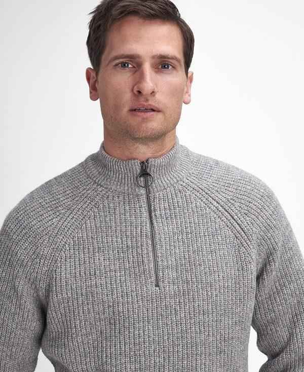 Barbour Horseford Half-zip Jumper Beige | BABO88663