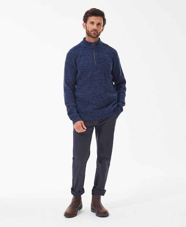 Barbour Horseford Half-zip Jumper Mørkeblå | BABO88565