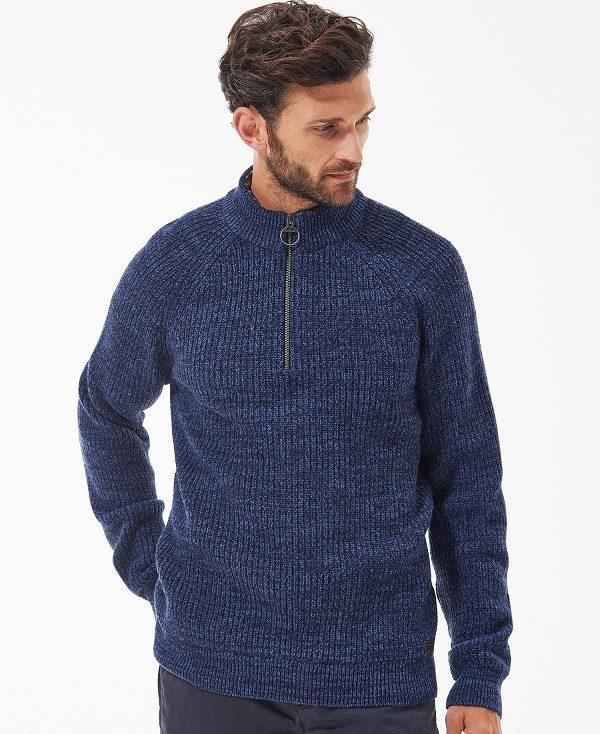 Barbour Horseford Half-zip Jumper Mørkeblå | BABO88565