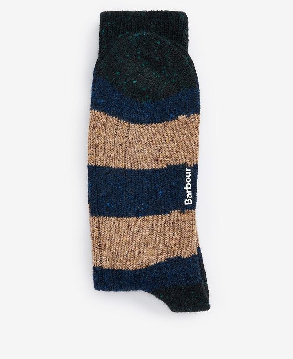 Barbour Houghton Socks (Set Of 2) Mørkeblå | BABO89144